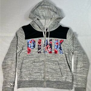 Victoria Secret PINK Women's Full Zip Hooded Sweatshirt Size L